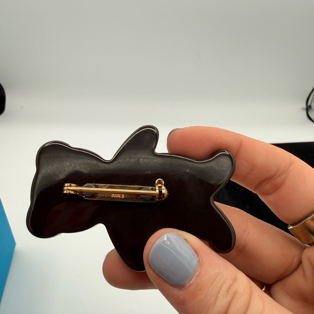 Louis Vuitton Dark Brown Monogram Bear Brooch - Picture 4 of 5